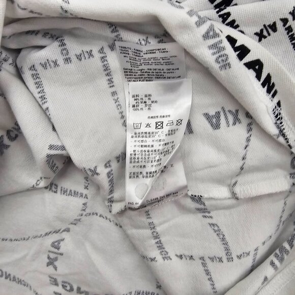 A/X Armani Exchange Polo Shirt Mens size XXL Logo all over print golfing Casual - Picture 8 of 16